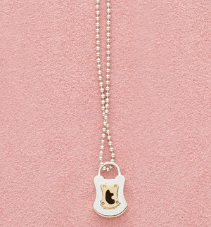 Tiffany & Co Tiffany Gold 18K Heart Lock Pendant Necklace Golden