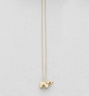 14ky Gold Tiny Elephant Pendant