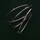 Oxidized Sterling Silver Thin Bangle