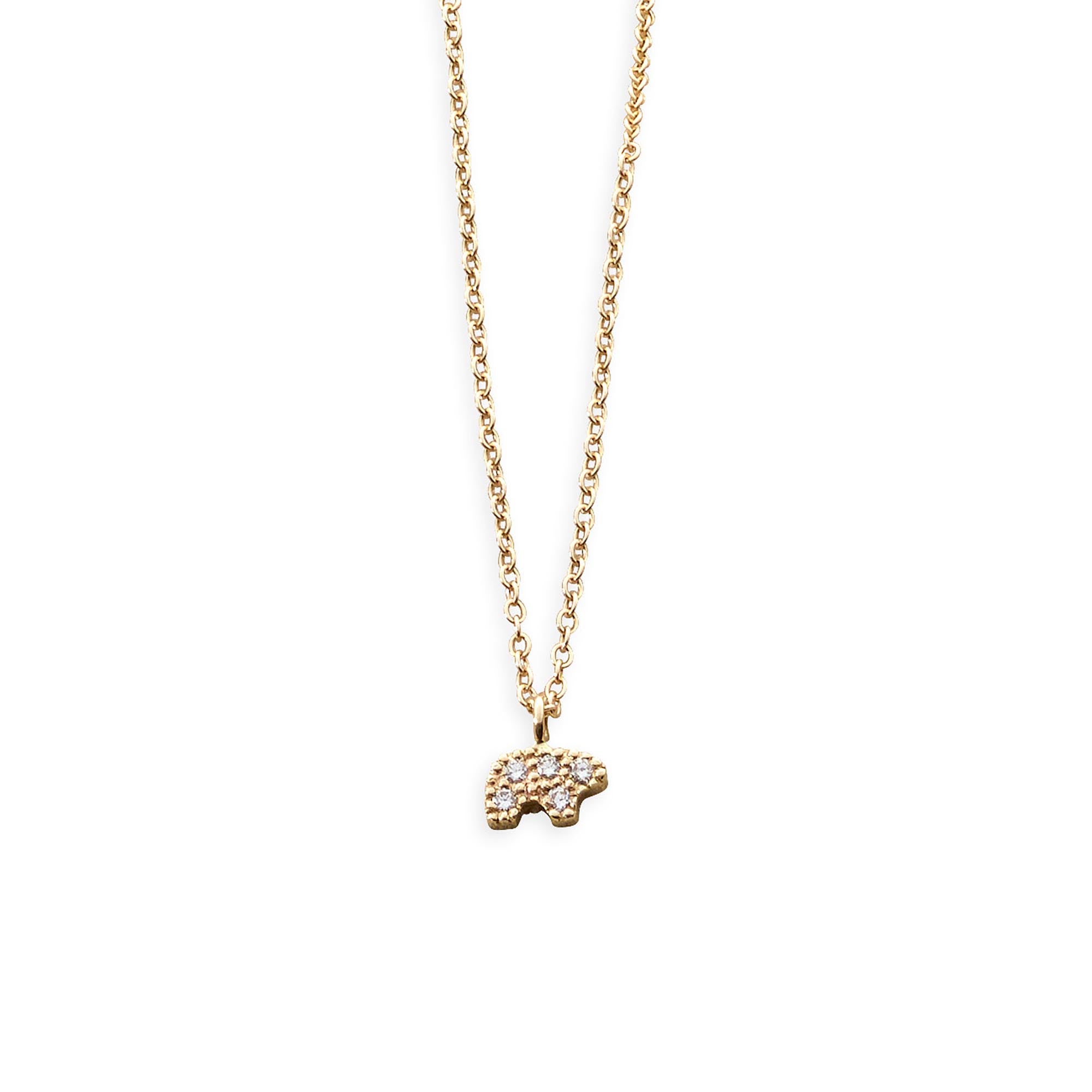 Bear Gold Origami Necklace – La Menagerie