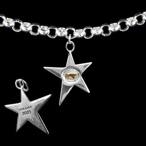 2021 Two Tone Holiday Star Charm