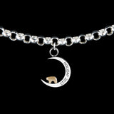 2022 Two Tone Crescent Moon Holiday Charm
