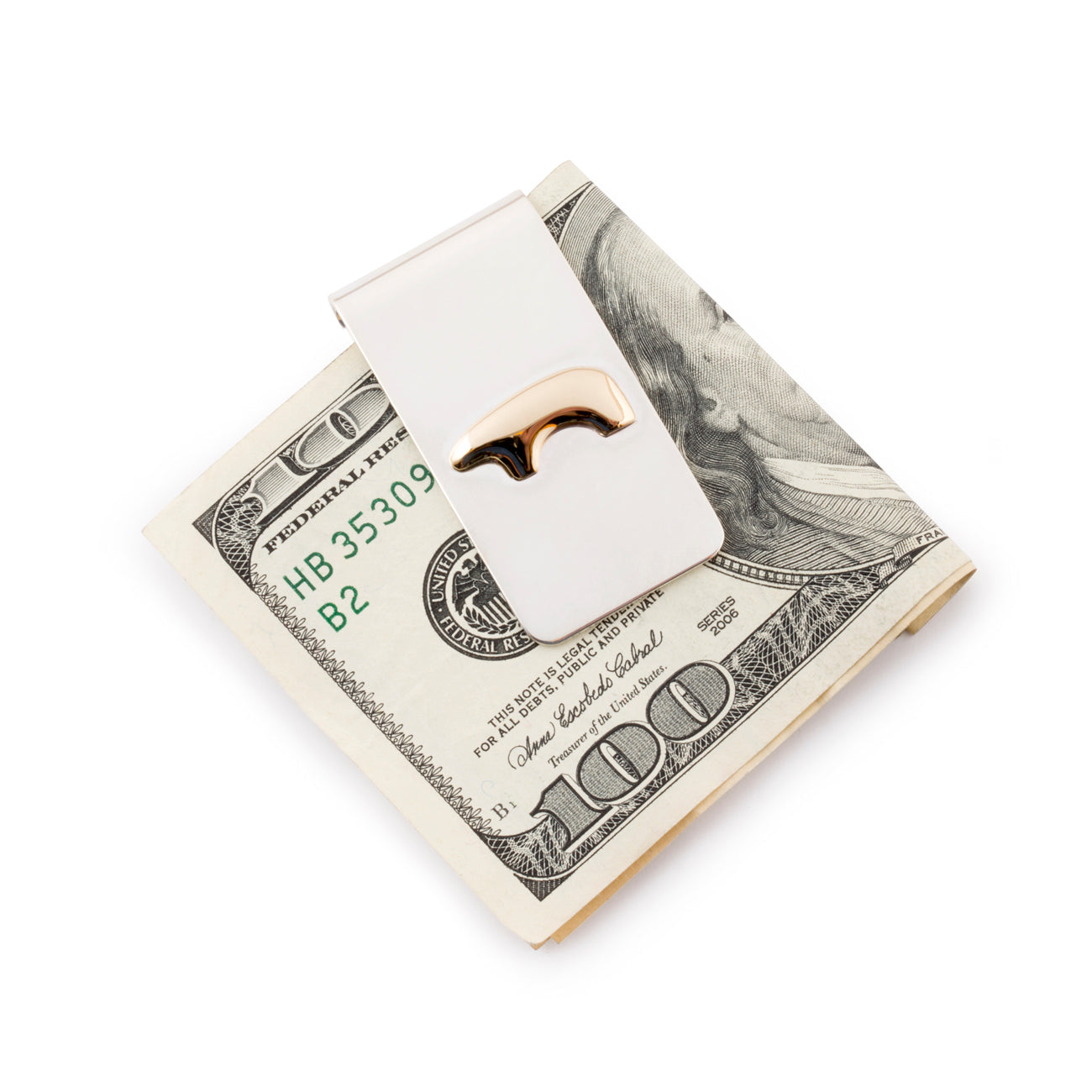 Two-Tone Money Clip – The Golden Bear