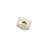 Two-Tone Cigar Band Ring