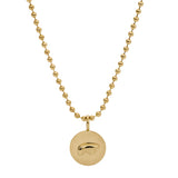 Single Disc Gold Necklace