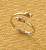 Golden Bear Toe Ring