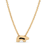 14k Yellow Gold Sister Bear Necklace