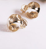 Small Gold Hoop Earrings- Clip