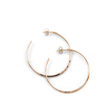 Medium Gold Thick and Thin Hoops
