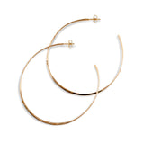 Large Gold Thick & Thin Hoops
