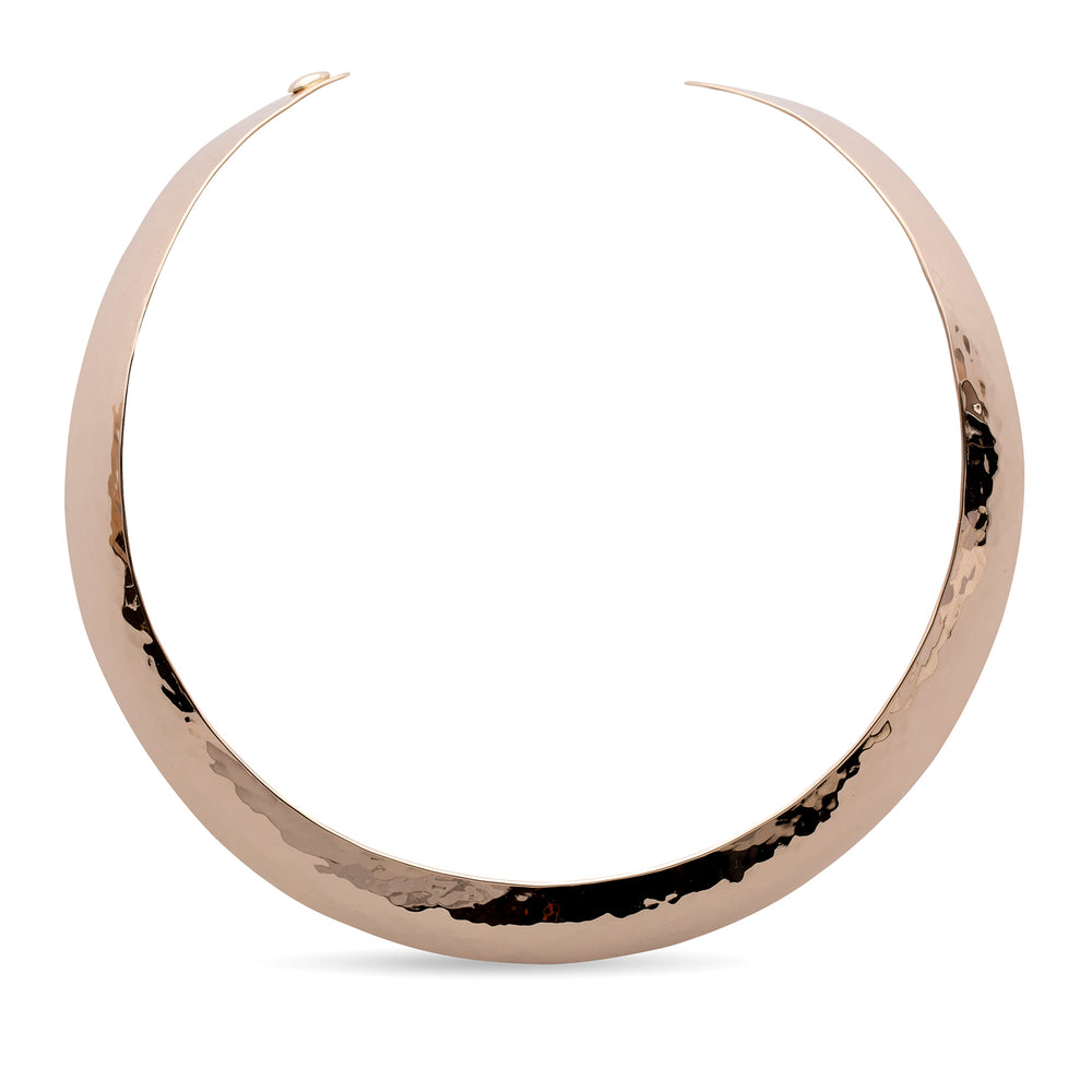 gold ゴールド Woodstock Cap Tyler toyo Medium Hammered 14ky Gold Collar – The Golden Bear