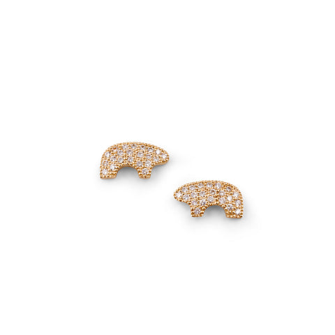 Pave Medium Bear Earrings VARIANTS