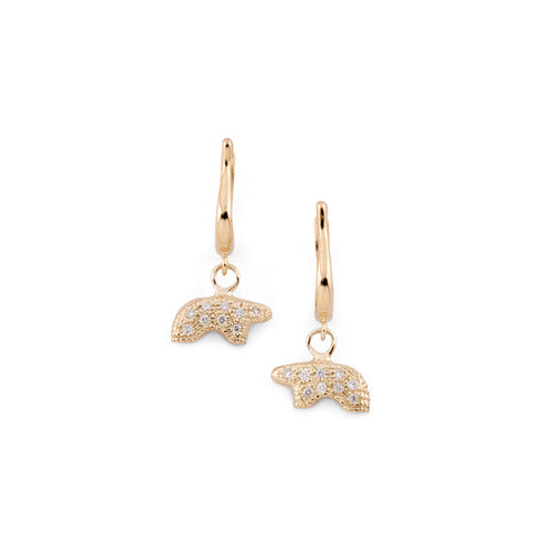 Pave Bear Dangle Earrings VARIANTS