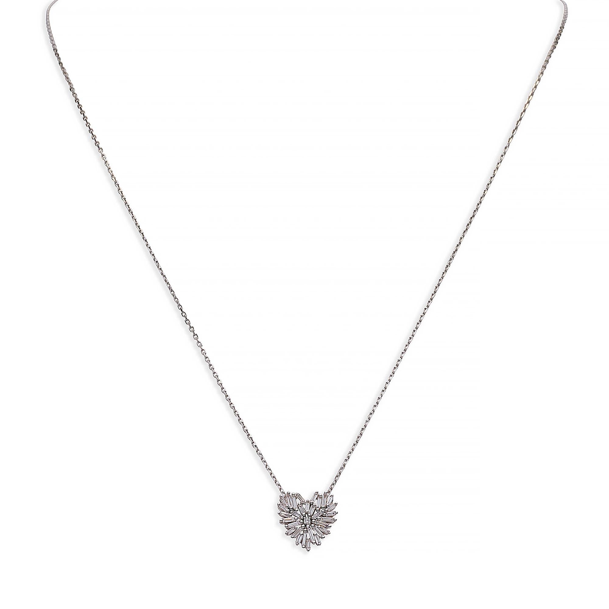 Buy Heart-Shaped Blue Stone Pendant Necklace Plated 925 Silver Diamond  Sapphire at Amazon.in
