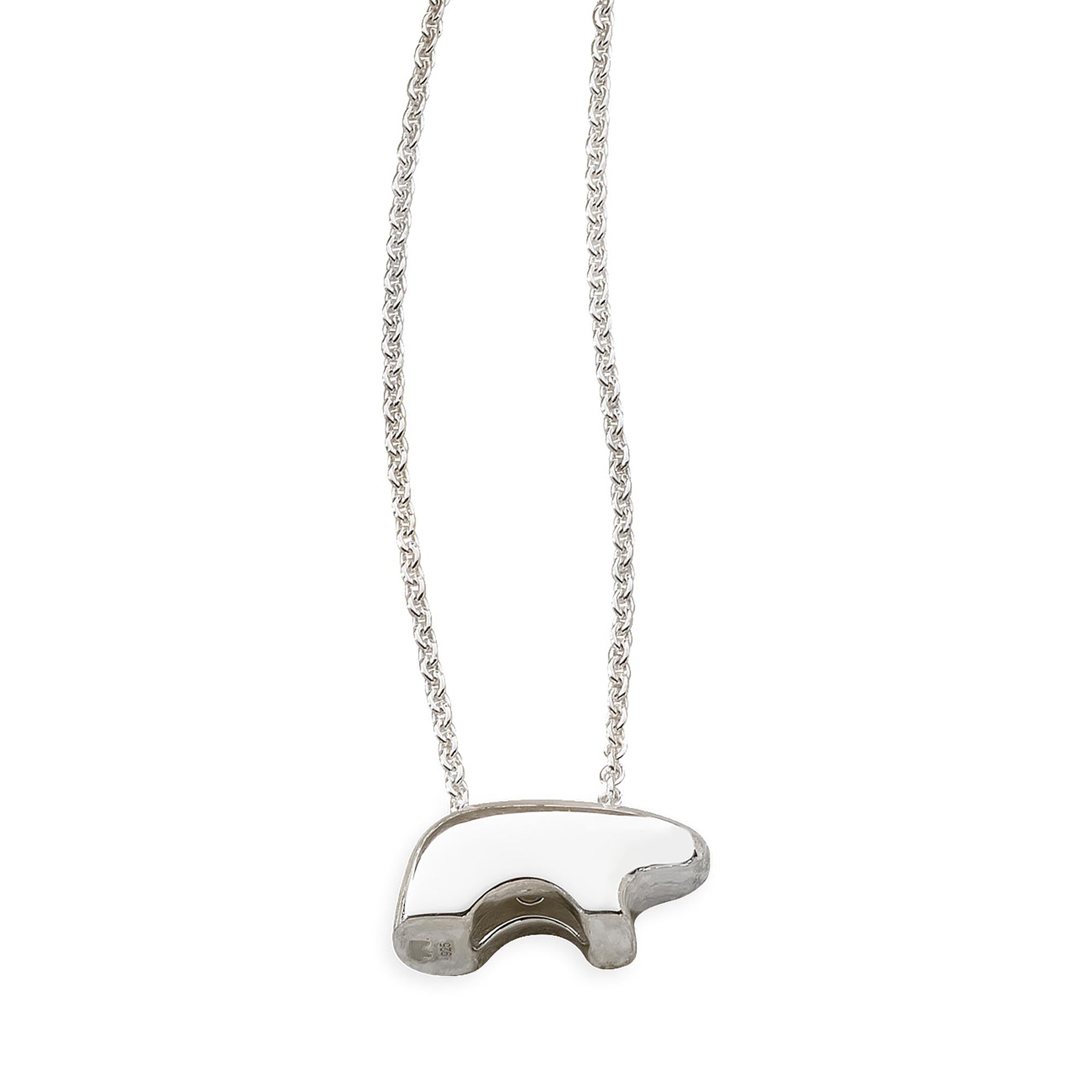 Sterling Silver Medium Bear Necklace – The Golden Bear
