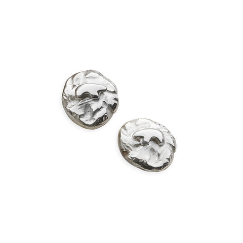 Silver Nugget Earrings